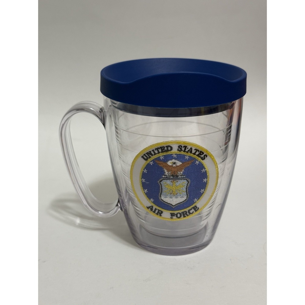 Tervis United States Air Force USAF 14 Oz Insulated Travel Mug Blue Lid Made USA